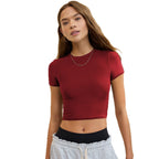 Women's Crop T-Shirt with Figure-Hugging Cut