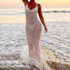 Women's Elegant Crochet Beach Dress
