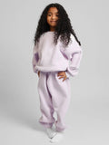 Casual Sweat Set with Voluminous Top and Comfortable Joggers