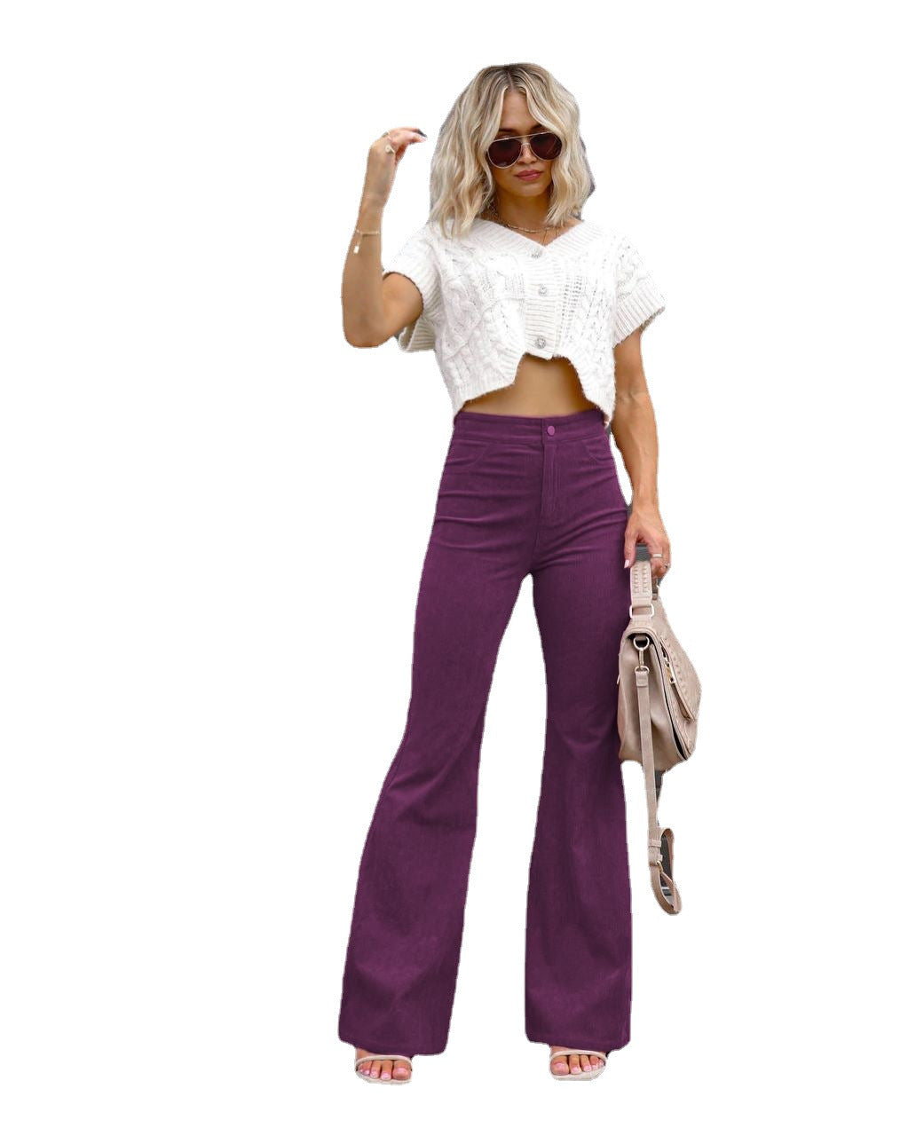 Women's High-Waisted Flared Jeans