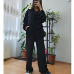 Casual and Elegant Blazer and Pants Ensemble