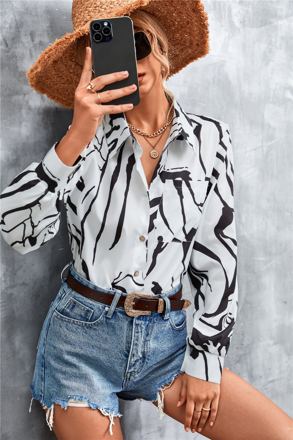 Women's Paisley Print Shirt