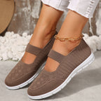 Women's Breathable and Flexible Ballet Flats with Elastic Strap