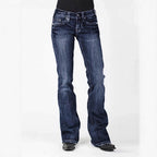Elegant Bootcut Jeans with High Waist