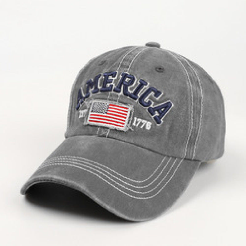 Men's Vintage-Inspired Embroidered Baseball Cap