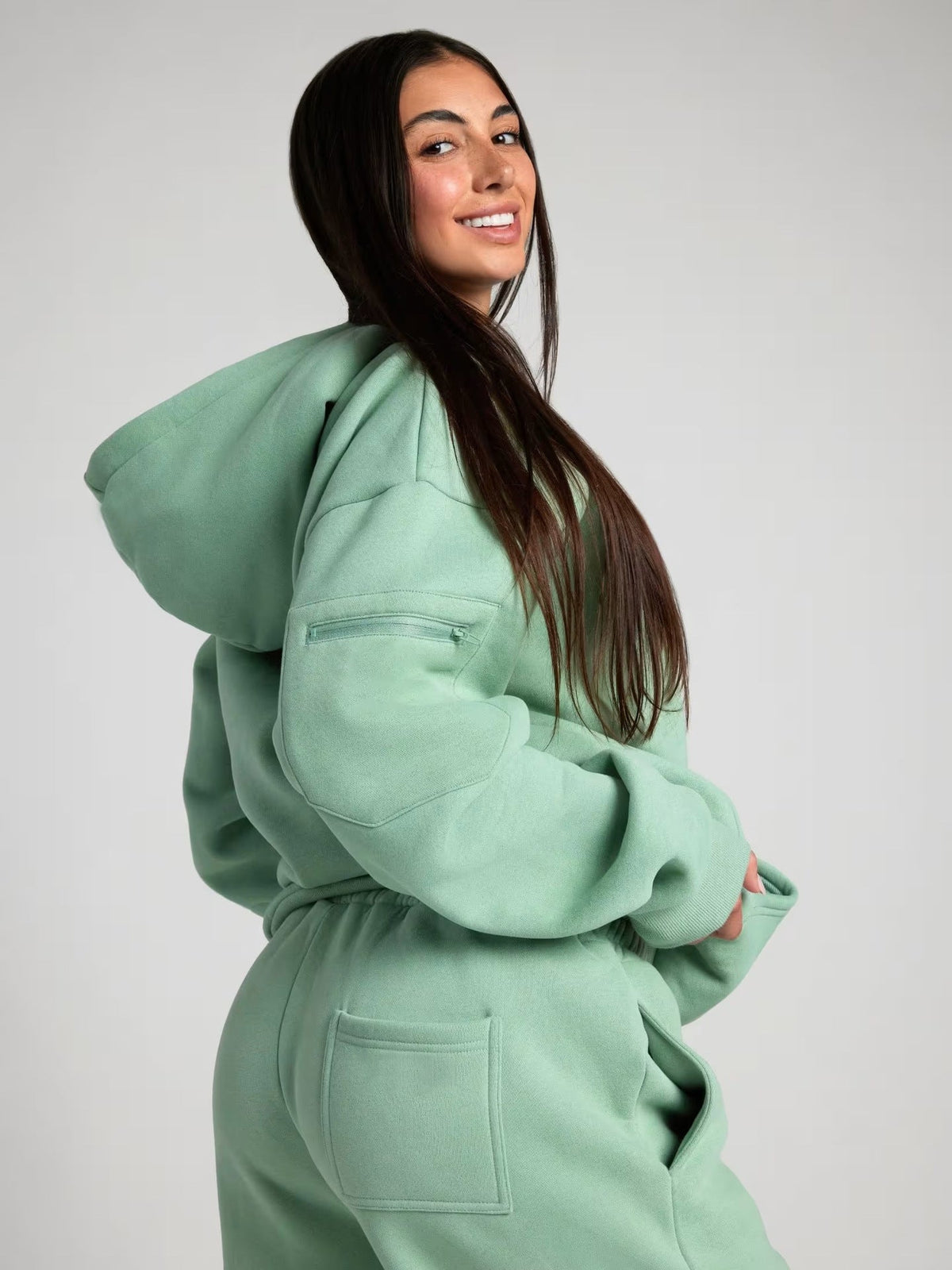 Relaxed Hoodie with Integrated Sleep Mask