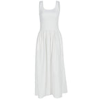 Women's Maxi Skirt with Elastic Waist and Flowy Cut