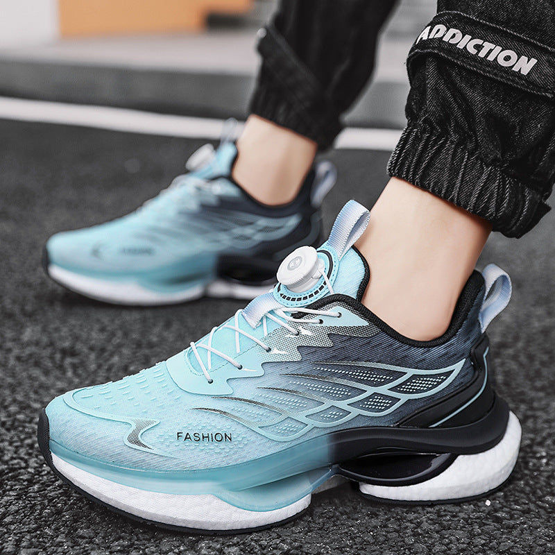 Women's Breathable Running Shoes with Quick-Lace System and Cushioned Sole