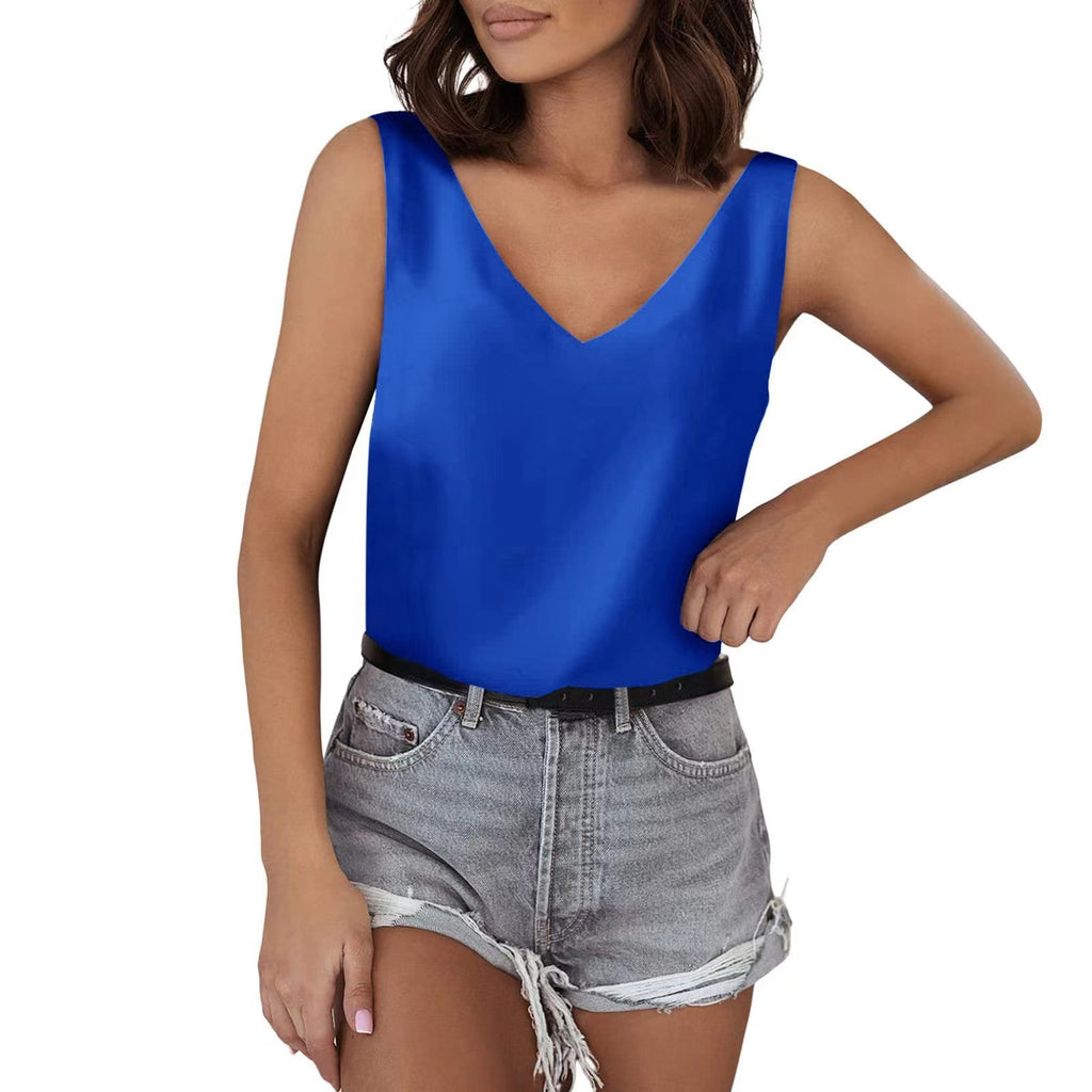 Women's Sleeveless V-Neck Top