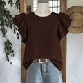 Elegant Women's Blouse with Ruffle Details