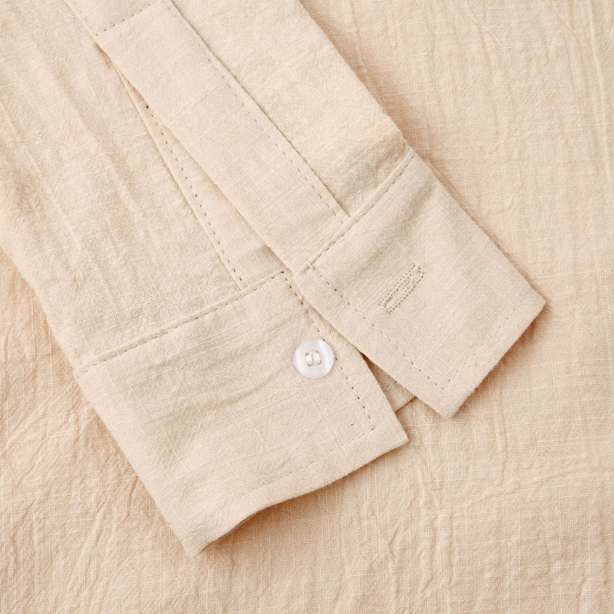Women's Long-Sleeve Shirt with Henley Collar