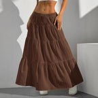 Women's Maxi Skirt with Volants