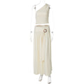 Women's One-Sided Maxi Dress with Refined Draping