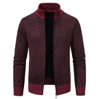 Women's Elegant Cardigan with Stand-Up Collar