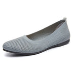 Women's Knit Ballerina Flats with Flexible Footbed