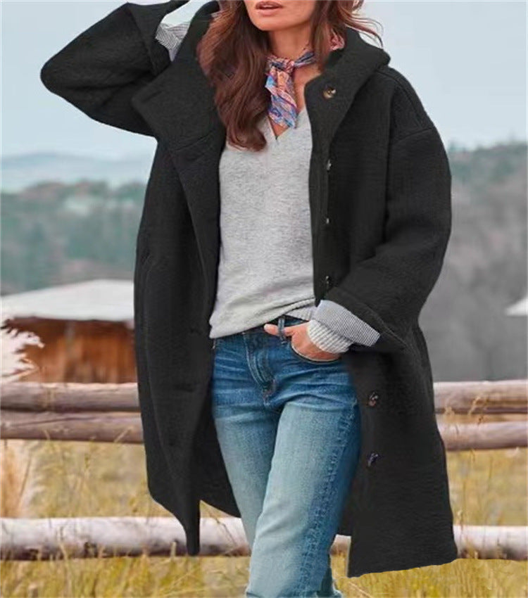 Women's Long-Sleeved Comfort Coat