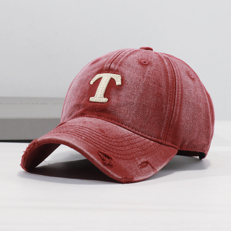 Men's Distressed Denim Cap
