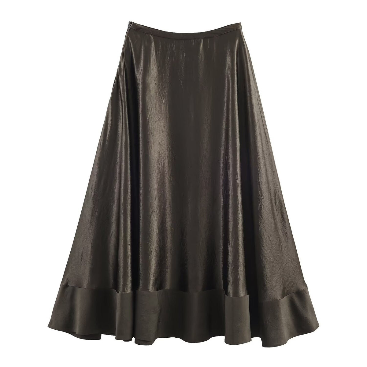Women's Maxi Skirt with Elegant Drape