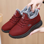 Women's Athletic and Warm Sneakers with Fleece Lining