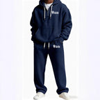 Men's Trendy Hoodie with Practical Zipper and Comfortable Jogging Pants