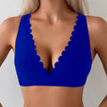 Women's Swim Top with Curved Neckline
