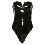 Women's Swimsuit with Shiny Material and Distinctive Cut