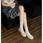 Women's Ballet Flats with Elegant Shine and Playful Bow Detail