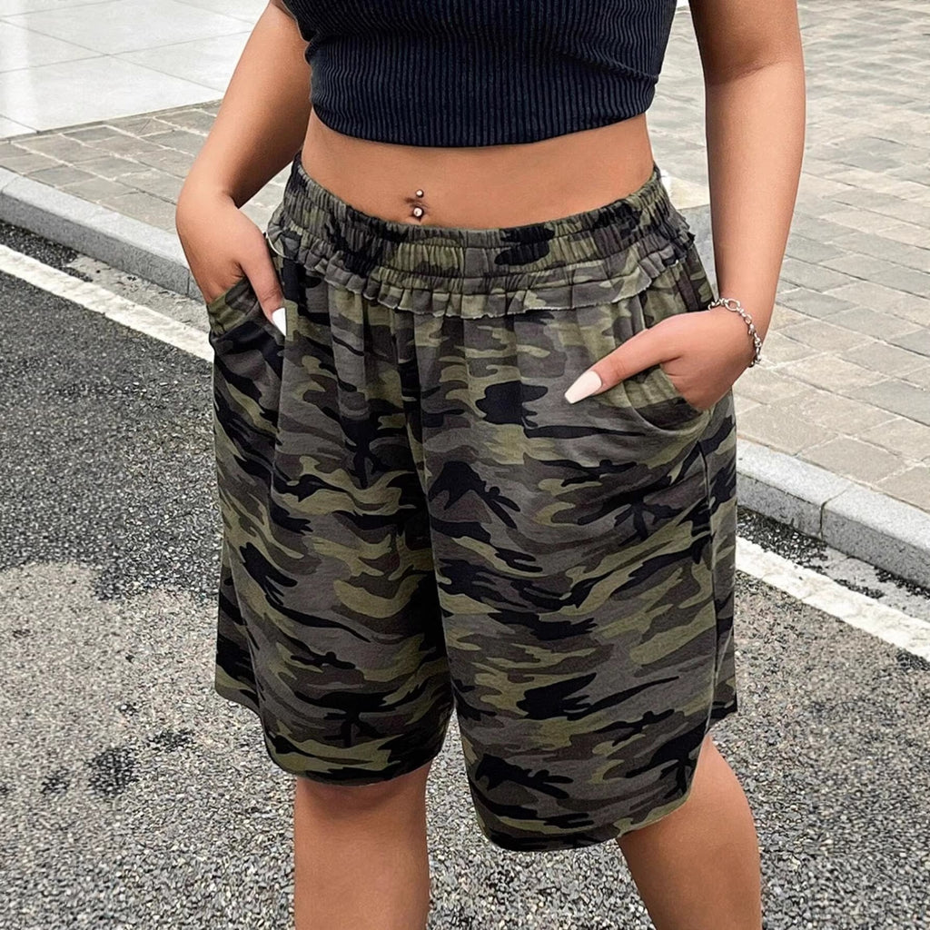 Women's Casual Pants in Modern Camouflage
