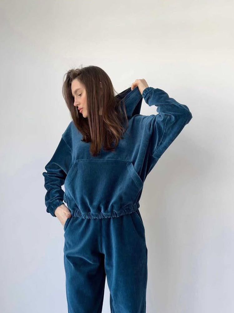 Women's Corduroy Lounge Set