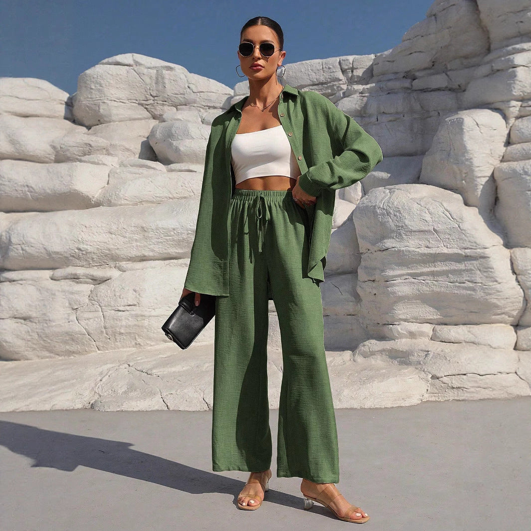 Women's Elegant Two-Piece Set with Relaxed Fit