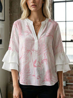 Women's Blouse with Beautiful Floral Design