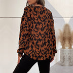 Women's Leopard Print Shirt Blouse