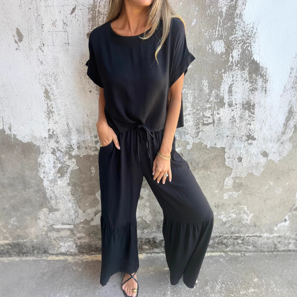 Women's Casual Wide-Leg Jumpsuit