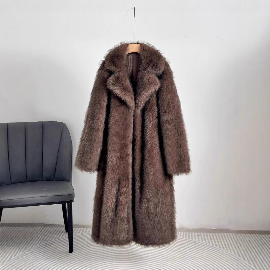 Women's Luxury Faux Fur Coat