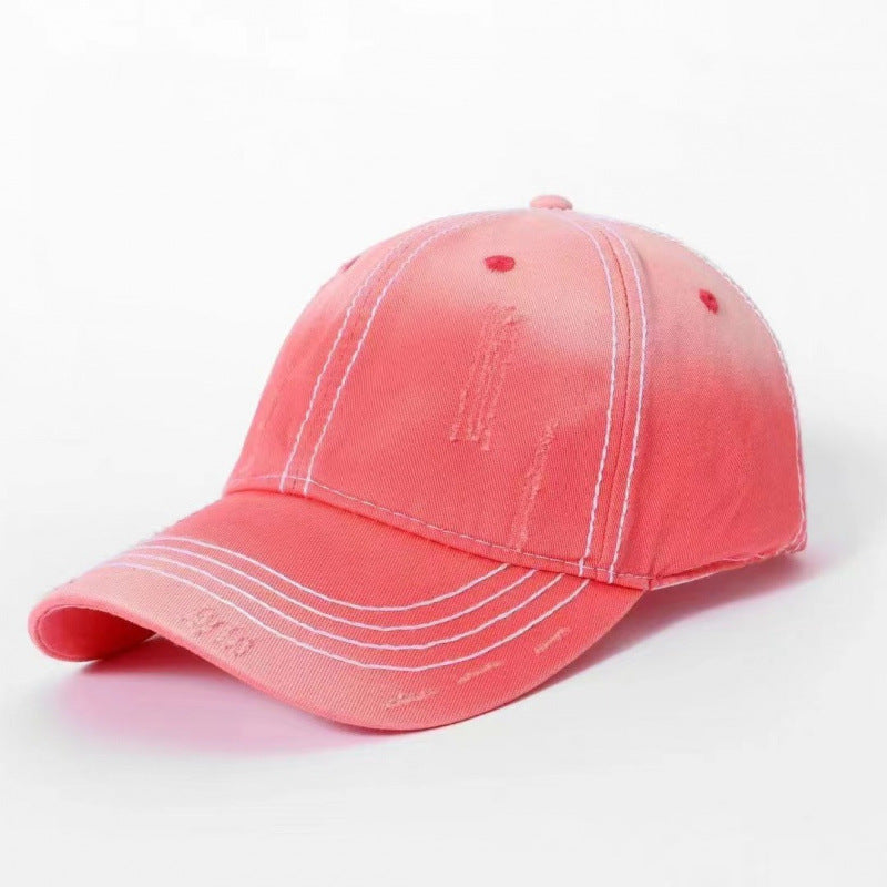 Men's Classic Distressed Cotton Baseball Cap