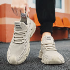Women's Breathable Fitness Sneakers with Shock-Absorbing Sole