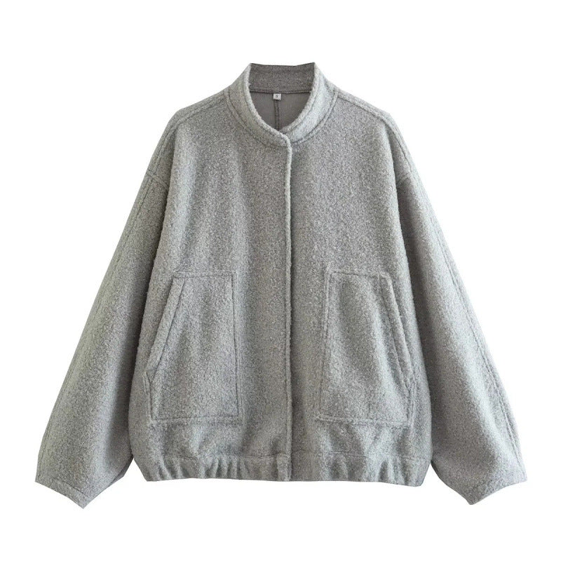 Women's Oversized Soft Wool-Blend Jacket