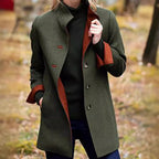 Elegant Wool Coat with Quality Craftsmanship and Pockets