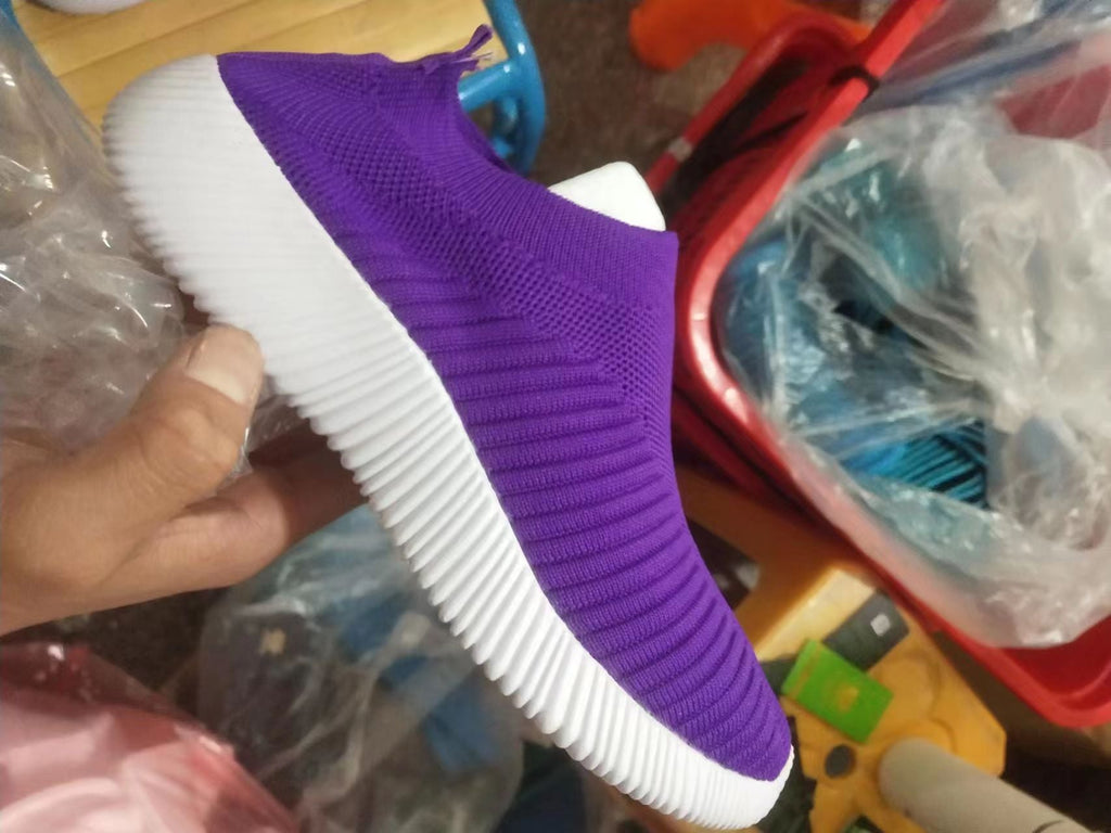 Women's Breathable Slip-On Sneakers with Flexible Upper