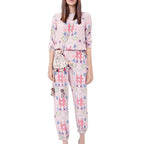 Women's Casual Jogging Suit with Modern Pattern