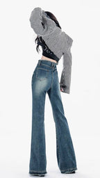 Women's High-Waist Flared Jeans