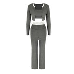 Elegant Two-Piece Set with Lace Accents