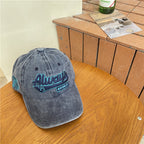 Men's Vintage-Inspired Distressed Cotton Baseball Cap