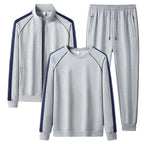 Men's Three-Piece Leisure Training Suit Set