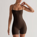 Women's Bodycon Jumpsuit with Adjustable Straps
