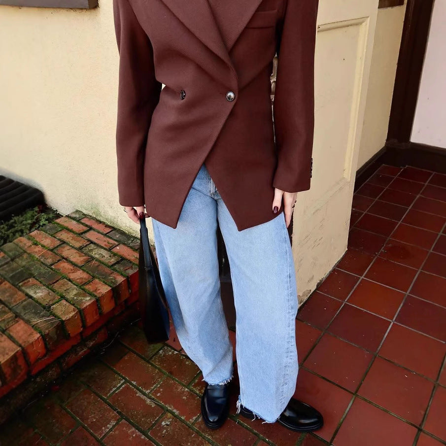 Women's Elegant Double-Breasted Blazer