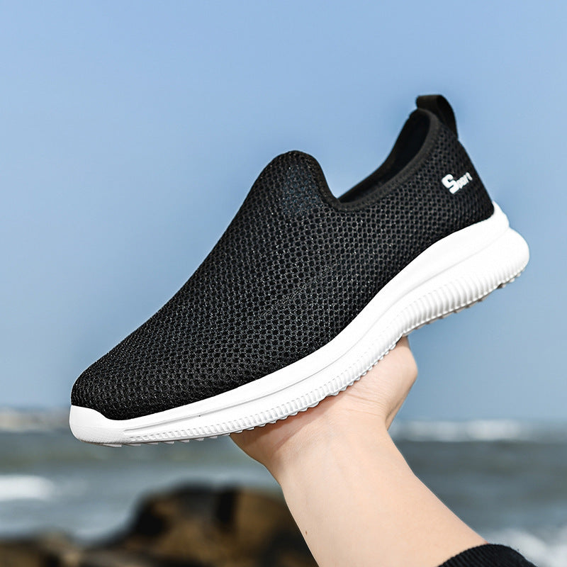 Women's Breathable Casual Sneakers with Flexible Slip-On Design