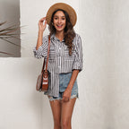 Women's Striped Oversized Shirt