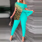 Women's Bodycon Jumpsuit with Off-Shoulder Design and Glamorous Accents