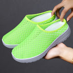 Women's Breathable Casual Mules with Innovative Mesh Structure